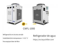 Enfriador láser refrigerado por aire CWFL-1000 para cortadora láser de fibra de tubo